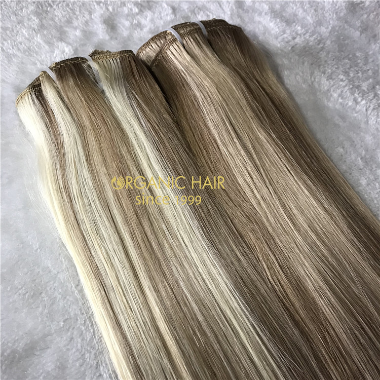 Clip in hair extensions customized color X141